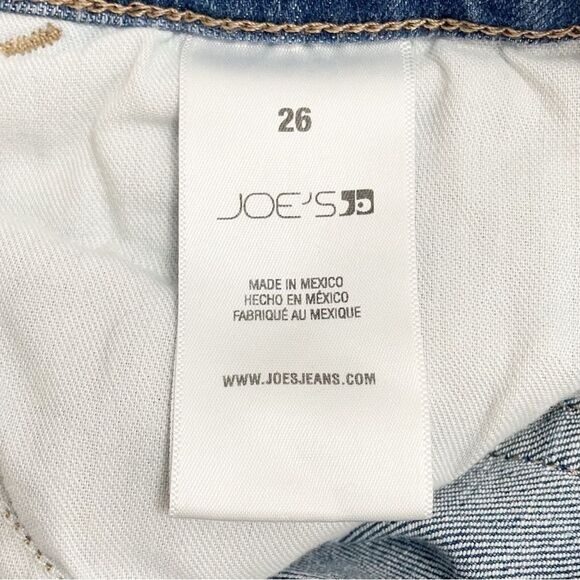 Joe’s Jeans High Rise Wide Leg Distressed Jean in Belenos Medium Wash Size 26 - Picture 12 of 14